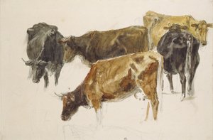 Estudio de un grupo de vacas, c. 1801